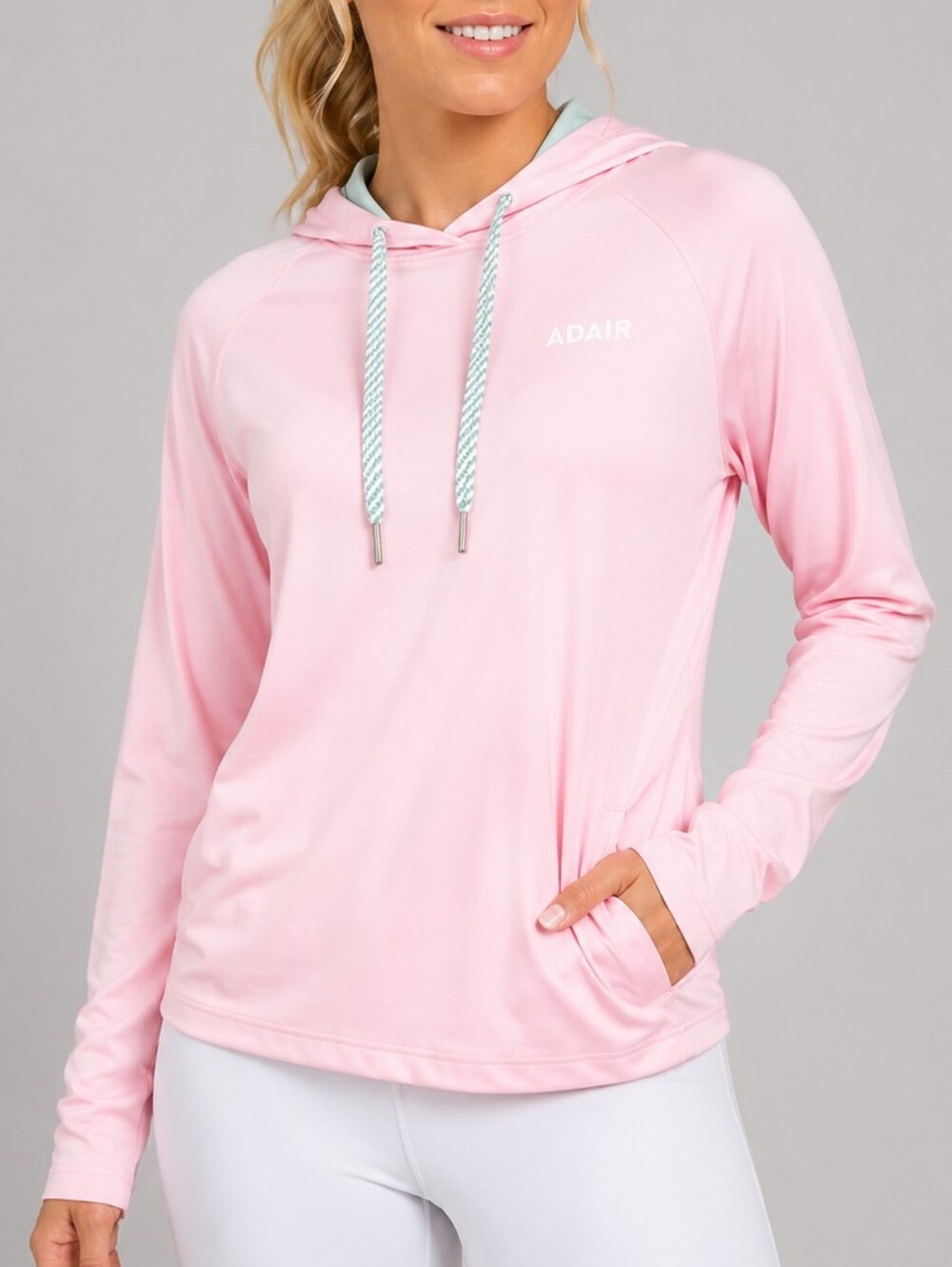 Adair Active Harlow Hoodie Pink Women's Size Medium Performance Golf Athleisure